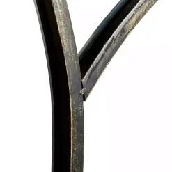 Online Kirklands Home Black Metal Arch Framed Mirror