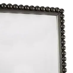 Sale Kirklands Home Black Metal Beaded Frame Wall Mirror