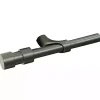 New Kirklands Home Black Metal Blackout Finial Curtain Rod, 72 in.