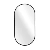 Online Kirklands Home Black Metal Capsule Wall Mirror