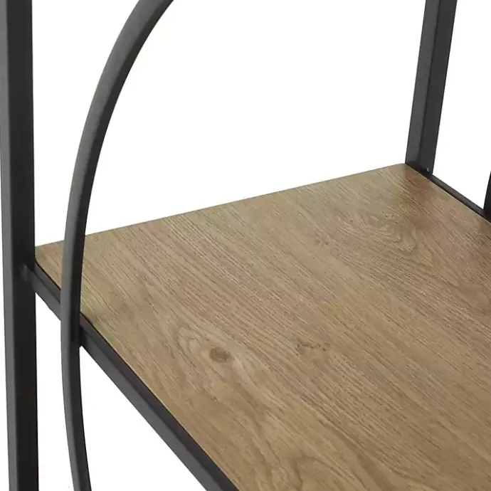 Kirklands Home Black Metal Circles 5-Tier Bookcase