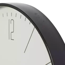 New Kirklands Home Black Metal Contemporary Wall Clock