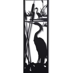 Clearance Kirklands Home Metal Egrets II Wall Plaque Black