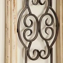 New Kirklands Home Black Metal Farmhouse Scroll Wall Plaque