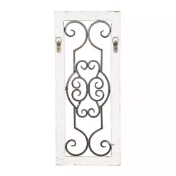 New Kirklands Home Black Metal Farmhouse Scroll Wall Plaque