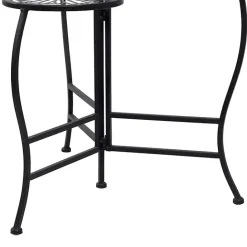 Sale Kirklands Home Metal Floral 3-Tier Plant Stand Black
