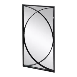 Sale Kirklands Home Black Metal Geometric Wall Mirrors, Set of 3