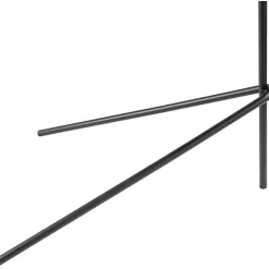 Best Kirklands Home Black Metal Jeri Floor Lamp with Rat Shade Tan