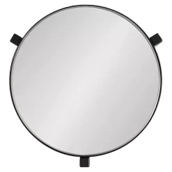 Hot Kirklands Home Metal Mirrored Tabletop Aguilar Drink Table Black