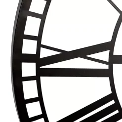 Best Kirklands Home Black Metal Open Frame Wall Clock
