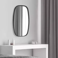 Clearance Kirklands Home Black Metal Rectangular Wall Mirror, 18x31.5 in.
