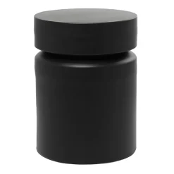 Clearance Kirklands Home Metal Round Drum Accent Table Black