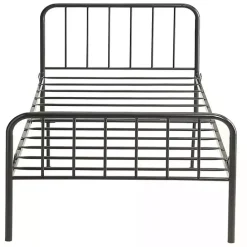 Online Kirklands Home Metal Twin Bed in a Box Black