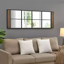 Best Kirklands Home Black Metal Window Grid Standing Mirror