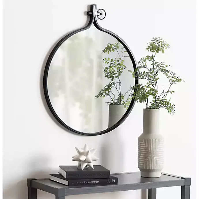 Discount Kirklands Home Metal Yitro Wall Mirror Black