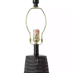 Hot Kirklands Home Modern Etched Table Lamp Black