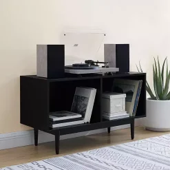 Hot Kirklands Home Black Modern Wood Console Table, 40 in.