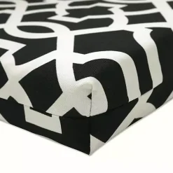 Kirklands Home Black New Geometric Outdoor Chair Cushion