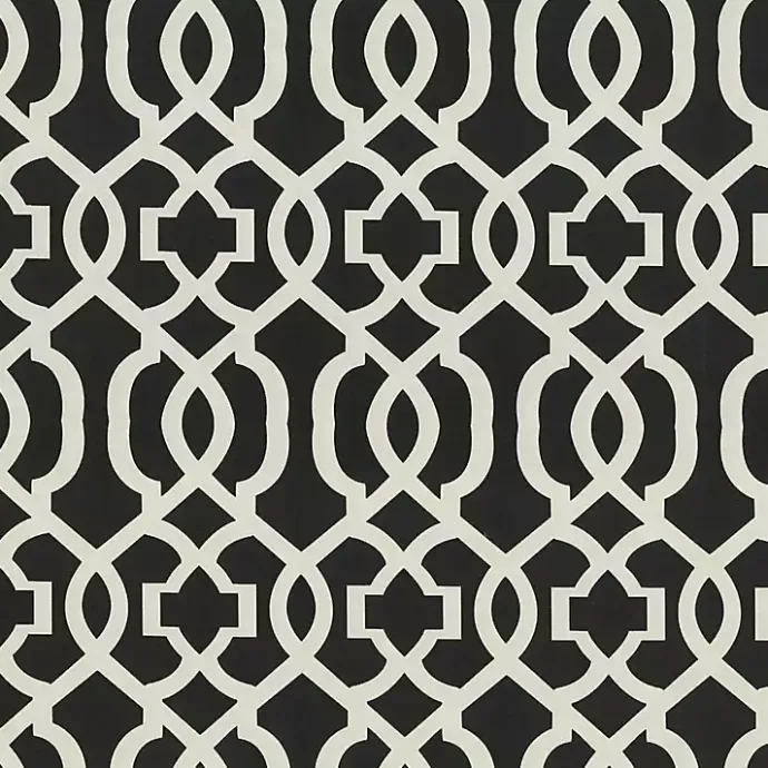 New Kirklands Home Black New Geometric 2-pc. Wicker Chair Cushion Set