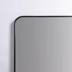 Best Kirklands Home Nouveau Linear Curved Corner Mirror Black