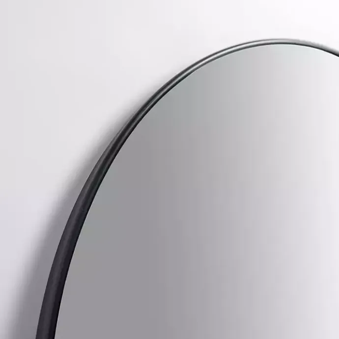Outlet Kirklands Home Nouveau Linear Round Mirror Black