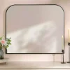 Kirklands Home Black Nouveau Wide Arch Wall Mirror