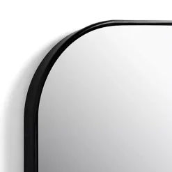 Kirklands Home Black Nouveau Wide Arch Wall Mirror