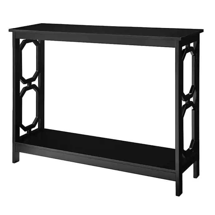 Hot Kirklands Home Octagon Single Shelf Console Table Black