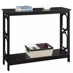 Hot Kirklands Home Octagon Single Shelf Console Table Black