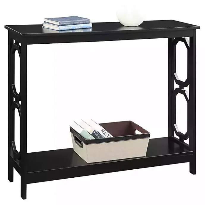 Hot Kirklands Home Octagon Single Shelf Console Table Black