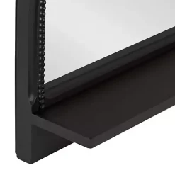 Clearance Kirklands Home Black Ornate Arch Wall Mirror with Shelf