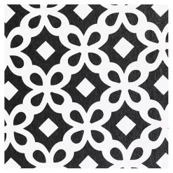 Discount Kirklands Home Black Patterned Stone Bath Mat