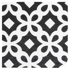 Discount Kirklands Home Black Patterned Stone Bath Mat