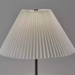 Discount Kirklands Home Pleated Empire Shade Jeremy Floor Lamp Black