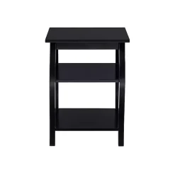 Hot Kirklands Home Prismatic Wood Accent Table Black