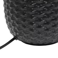 Hot Kirklands Home Purled Ceramic Table Lamp Black