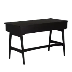 Hot Kirklands Home Rattan Ryker Desk Black