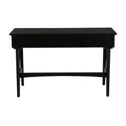 Hot Kirklands Home Rattan Ryker Desk Black