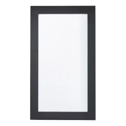Hot Kirklands Home Black Rectangular Wood Wall Mirror, 24x42 in.