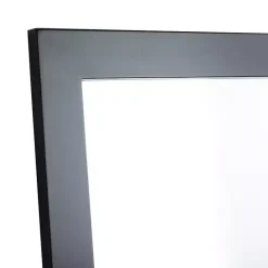 Hot Kirklands Home Black Rectangular Wood Wall Mirror, 24x42 in.