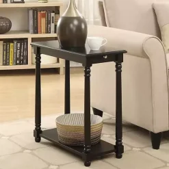 Hot Kirklands Home Regent Wood Accent Table Black