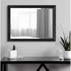 Clearance Kirklands Home Black Reyna Rectangle Wall Mirror