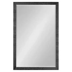 Kirklands Home Black Ribbed Renna Wall Mirror, 24x36 in.