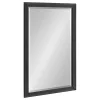 Online Kirklands Home Black Ribbed Renna Wall Mirror, 20x30 in.