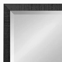 Online Kirklands Home Black Ribbed Renna Wall Mirror, 20x30 in.