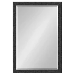 Online Kirklands Home Black Ribbed Renna Wall Mirror, 20x30 in.