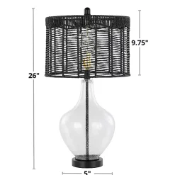 Outlet Kirklands Home Rope Jenny Table Lamps, Set of 2 Black