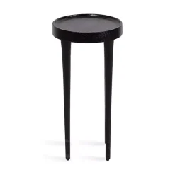 Online Kirklands Home Round Modern Cocktail Table Black