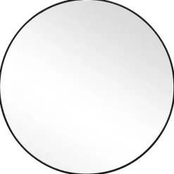 Hot Kirklands Home Black Round Simple Frame Large Wall Mirror