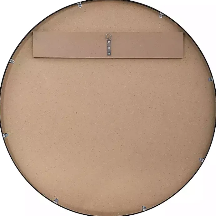 Hot Kirklands Home Black Round Simple Frame Large Wall Mirror